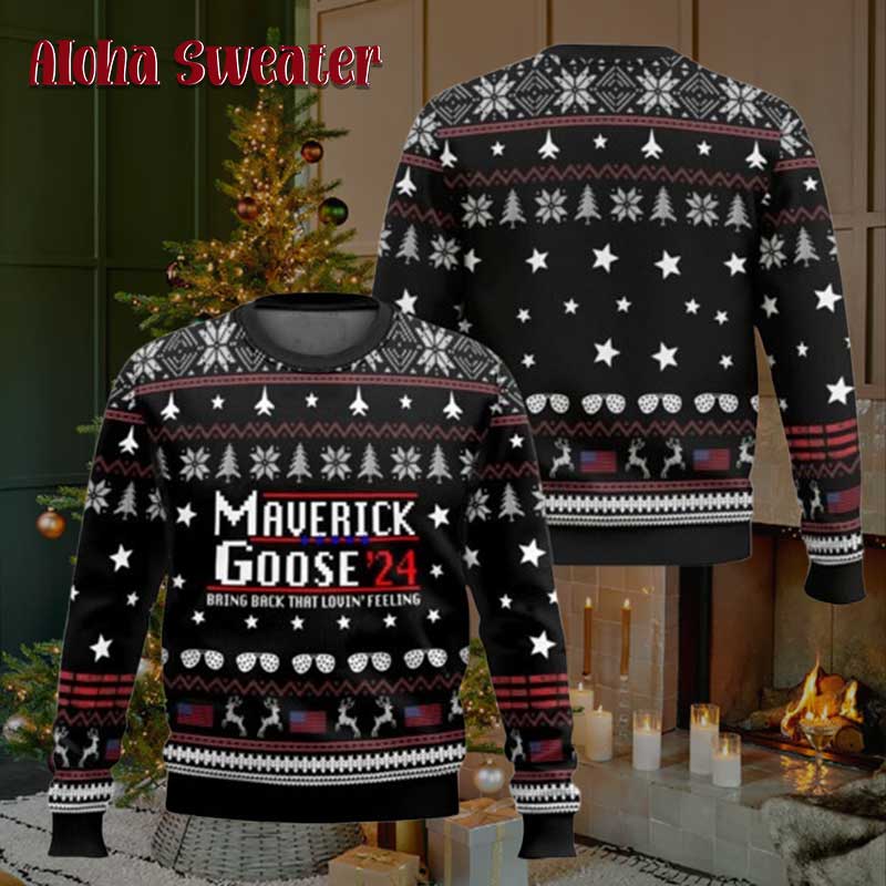 Inverted Top Gun Quote Ugly Christmas Sweater - Holiday Gift product image 2