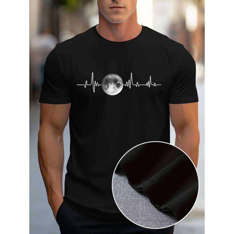 Black Moon Phase Print Casual Polyester Blend Crew - Adult & Kids T-Shirts, Sweatshirts & Hoodies apparel design preview 1