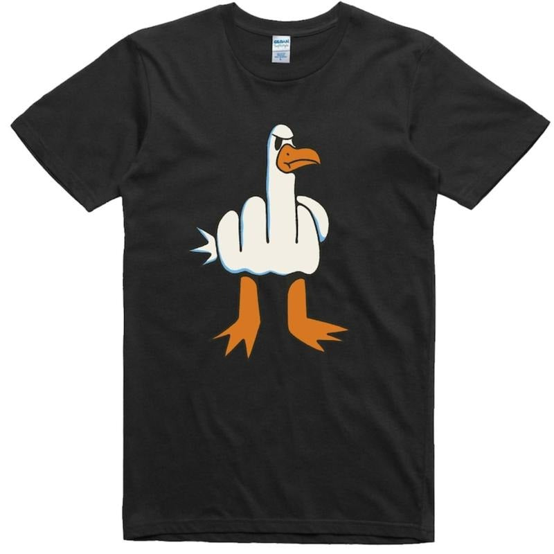 Funny Rude Seagull Regular Fit 100% Cotton Comfy - Adult & Kids T-Shirts, Sweatshirts & Hoodies apparel design preview 1