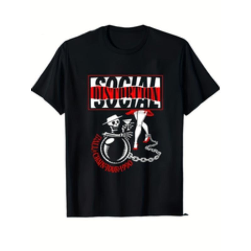 Street Hip Hop Skull Print Pure Cotton Round Neck Top - Adult & Kids T-Shirts, Sweatshirts & Hoodies apparel design preview 1
