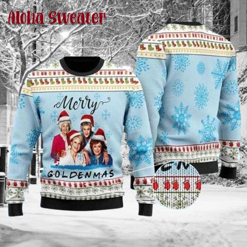 The Golden Christmas Golden Girls Ugly Christmas Sweater - Holiday Gift product image 3