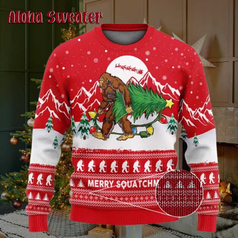 Is This Jolly Enough Bigfoot Ugly Christmas Sweater - Holiday Gift product image 2