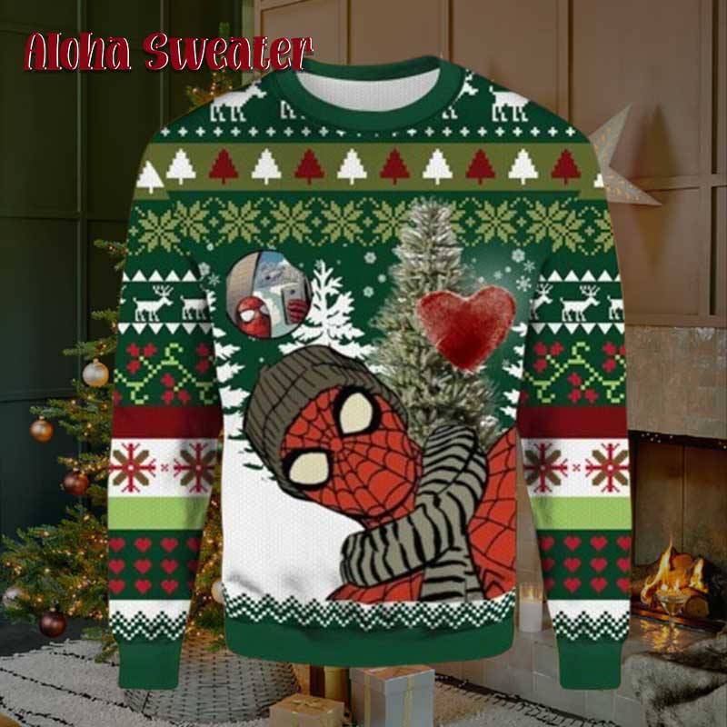 Across The Spider Verse Suit Spider Man Ugly Christmas Sweater - Holiday Gift product image 5