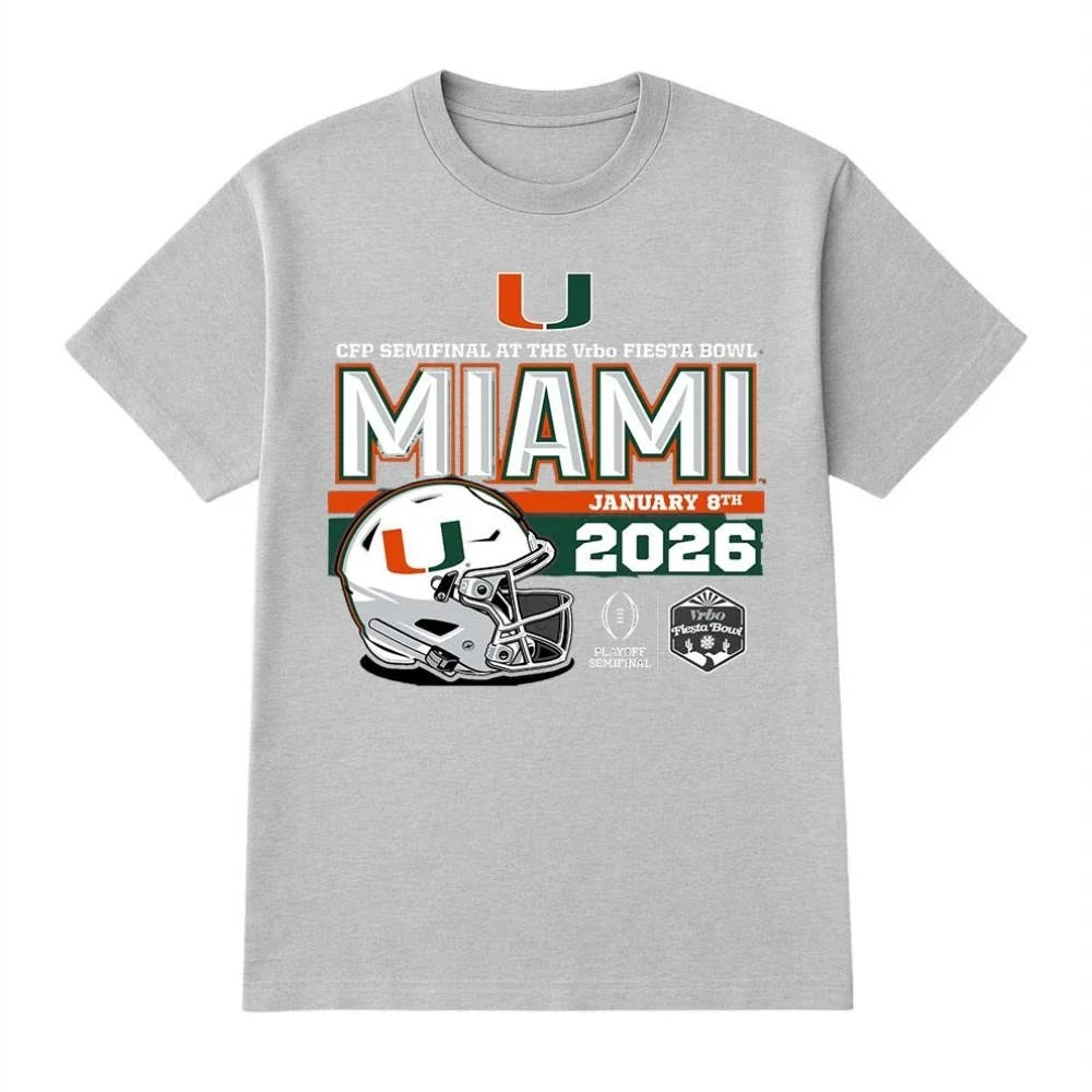 Miami CFP Semifinal At The Vrbo Fiesta Bowl January - Adult & Kids T-Shirts, Sweatshirts & Hoodies apparel design preview 1