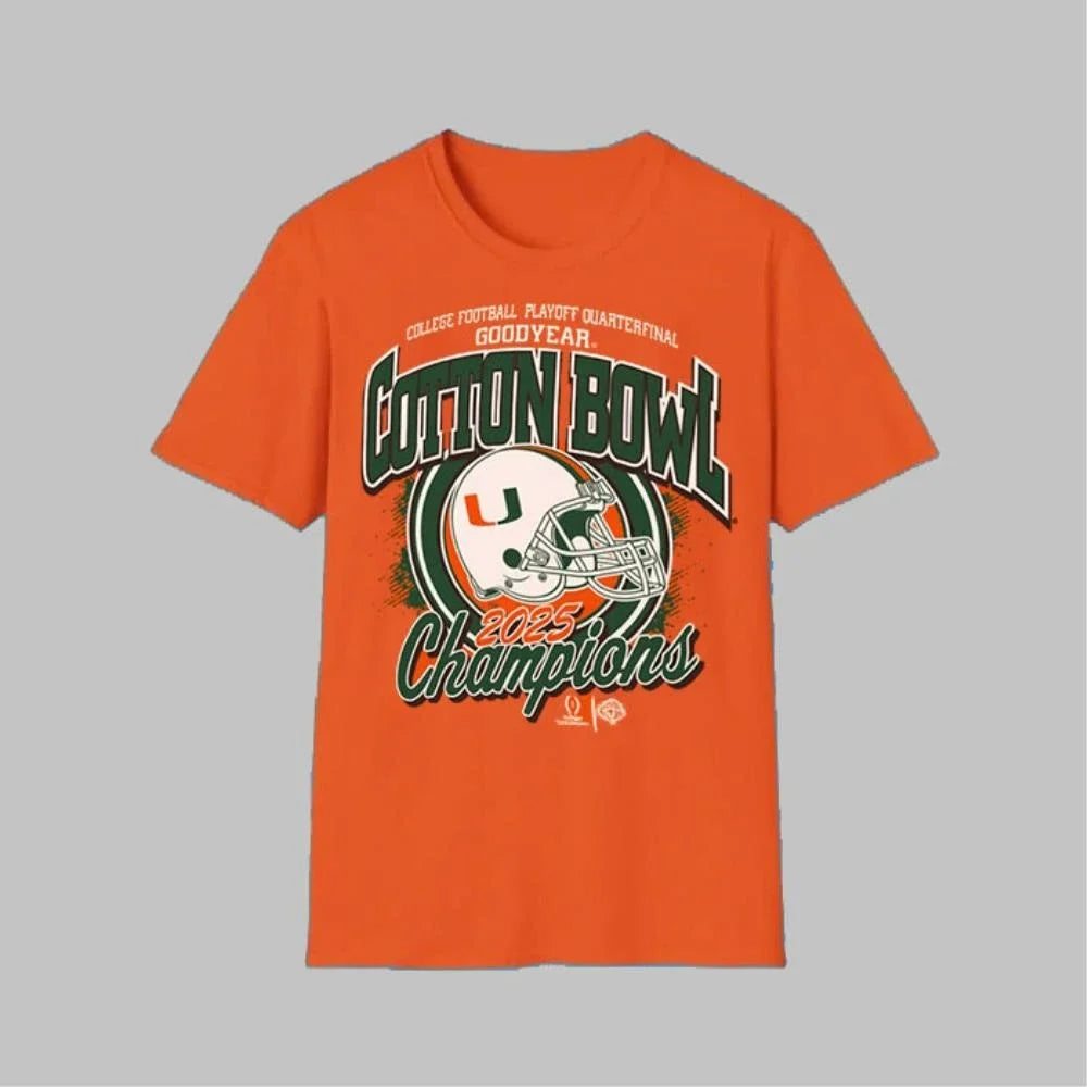 Miami College Football Playoff Quarterfinal Goodyear - Adult & Kids T-Shirts, Sweatshirts & Hoodies apparel design preview 1