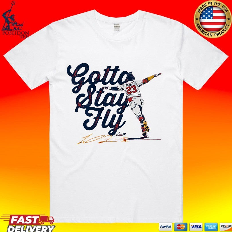 Michael Harris Ii Gotta Stay Fly - Adult & Kids T-Shirts, Sweatshirts & Hoodies apparel design preview 1