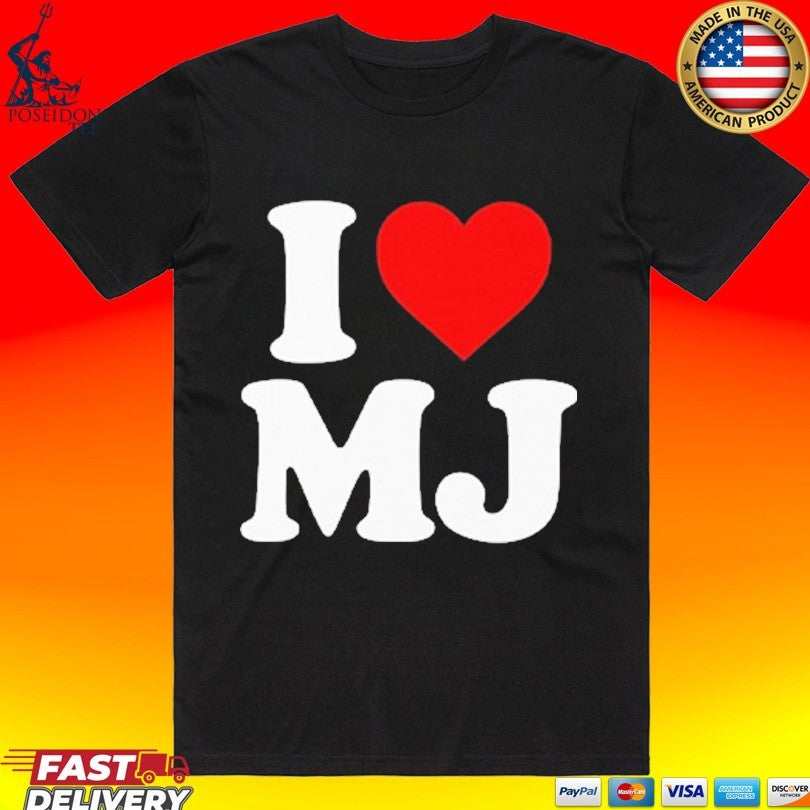 Michael Jackson I Love Mj - Adult & Kids T-Shirts, Sweatshirts & Hoodies apparel design preview 1