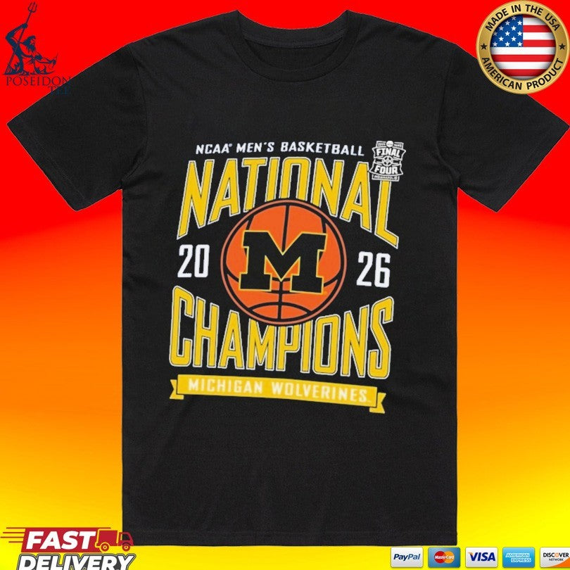 Michigan Wolverines Champion Youth 2026 NCAA Men's - Adult & Kids T-Shirts, Sweatshirts & Hoodies apparel design preview 1