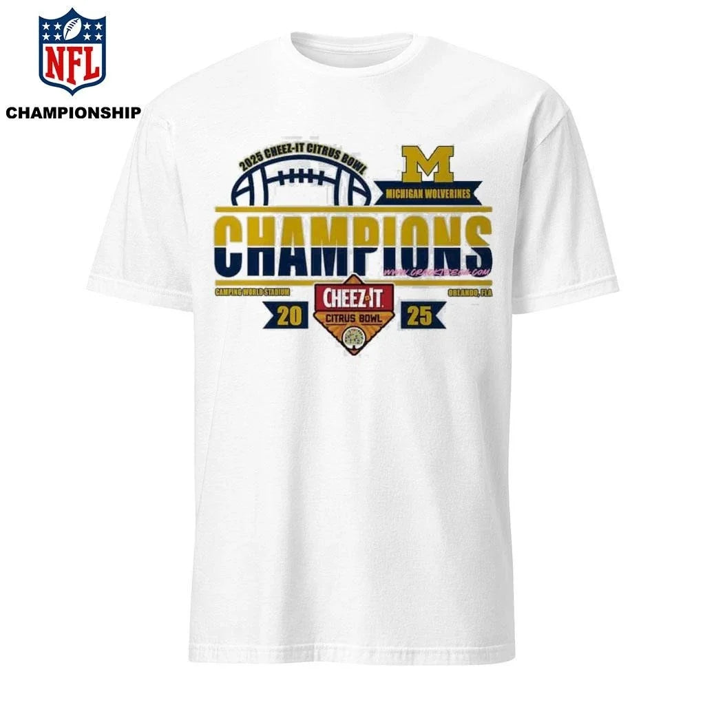 Michigan Wolverines Football 2025 Cheez-It Citrus - Adult & Kids T-Shirts, Sweatshirts & Hoodies apparel design preview 1