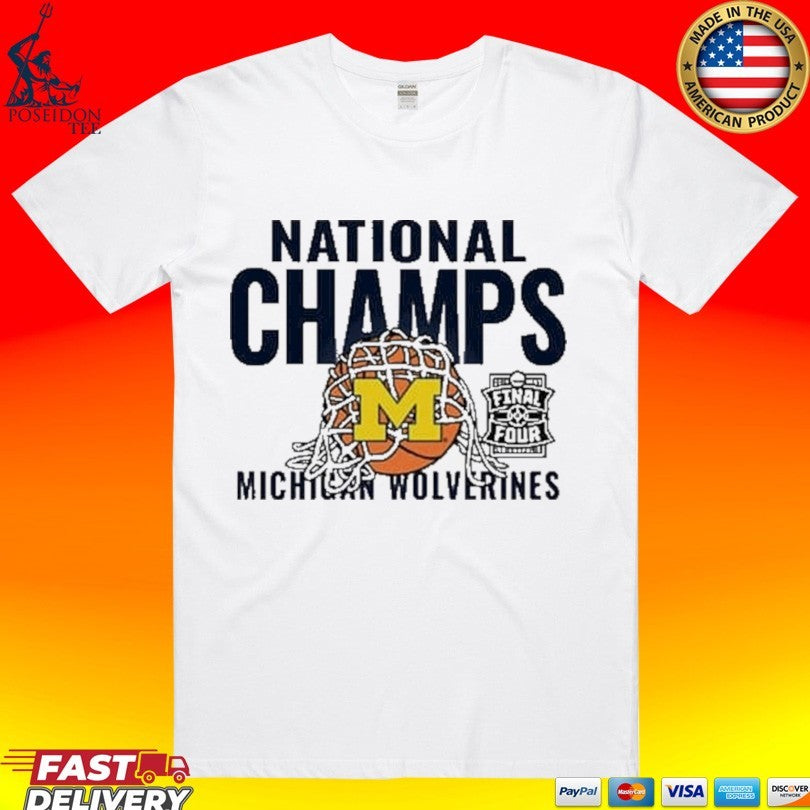 Michigan Wolverines Grey 2026 Men's Basketball - Adult & Kids T-Shirts, Sweatshirts & Hoodies apparel design preview 1