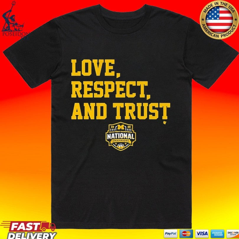 Michigan Wolverines MBB 2026 National Champions Love, - Adult & Kids T-Shirts, Sweatshirts & Hoodies apparel design preview 1