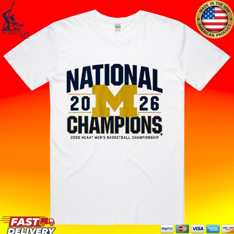 Michigan Wolverines MBB National Champions Classic - Adult & Kids T-Shirts, Sweatshirts & Hoodies apparel design preview 1