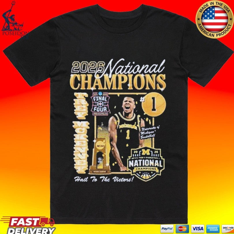 Michigan Wolverines Men's Basketball Campus Ink 2026 - Adult & Kids T-Shirts, Sweatshirts & Hoodies apparel design preview 1
