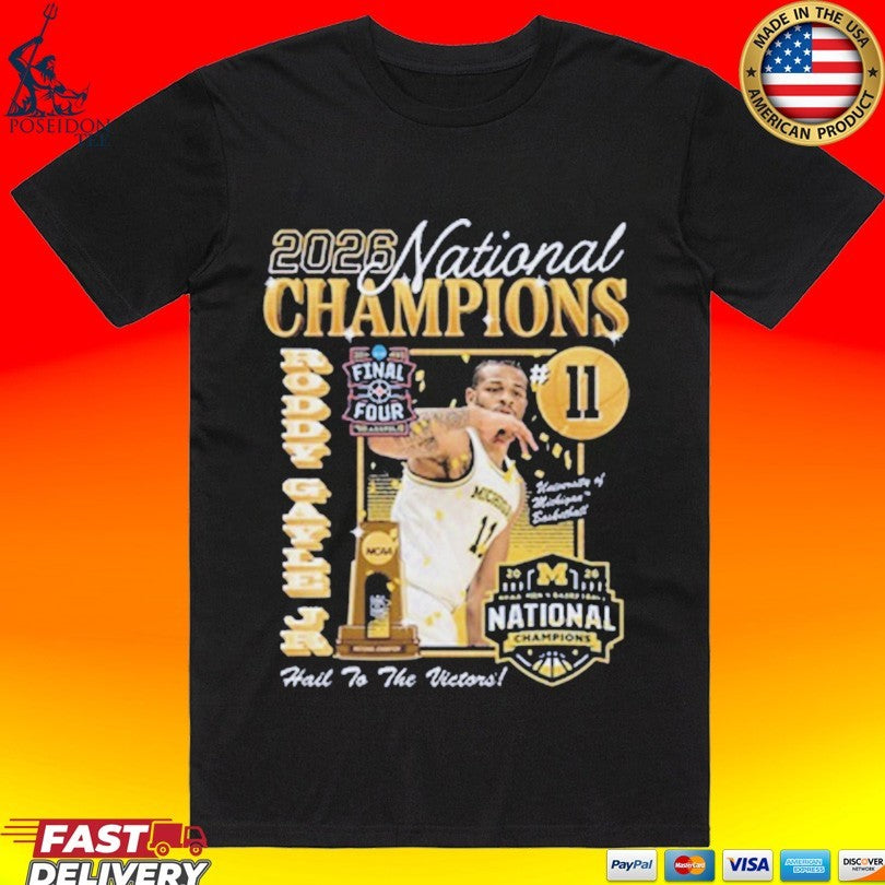 Michigan Wolverines Men's Basketball Campus Ink 2026 - Adult & Kids T-Shirts, Sweatshirts & Hoodies apparel design preview 1