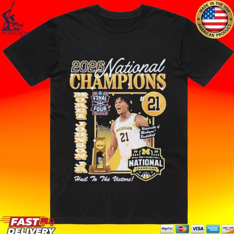 Michigan Wolverines Men's Basketball Campus Ink 2026 - Adult & Kids T-Shirts, Sweatshirts & Hoodies apparel design preview 1