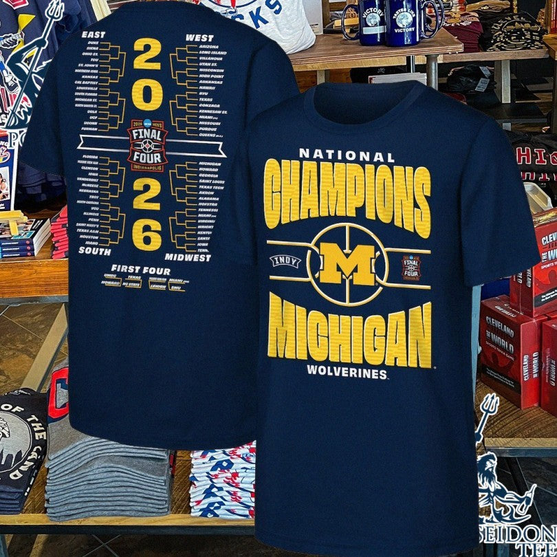 Michigan Wolverines Outerstuff Youth 2026 NCAA Men's - Adult & Kids T-Shirts, Sweatshirts & Hoodies apparel design preview 1