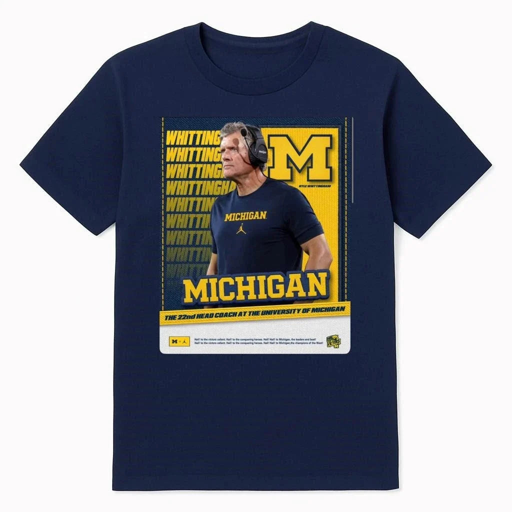 Michigan Wolverines The 22nd Head Coach Kyle - Adult & Kids T-Shirts, Sweatshirts & Hoodies apparel design preview 1