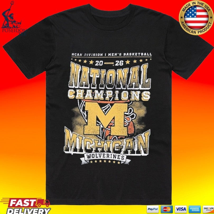 Michigan Wolverines Women's 2026 Men's Basketball - Adult & Kids T-Shirts, Sweatshirts & Hoodies apparel design preview 1
