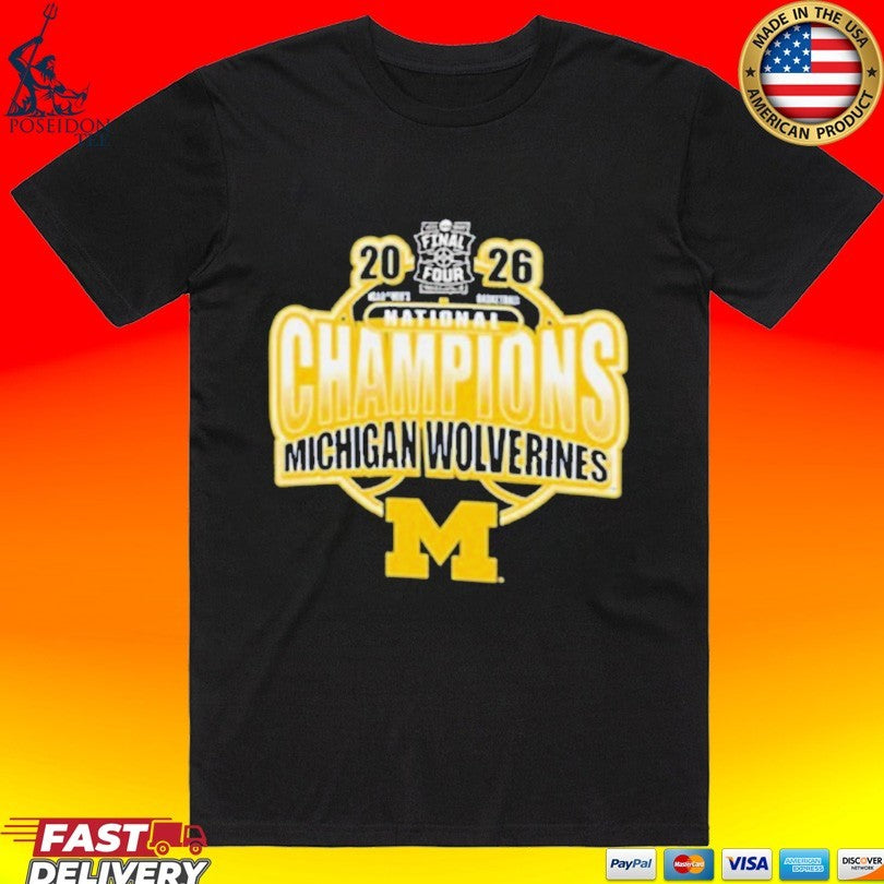 Michigan Wolverines Youth 2026 Men's Basketball - Adult & Kids T-Shirts, Sweatshirts & Hoodies apparel design preview 1