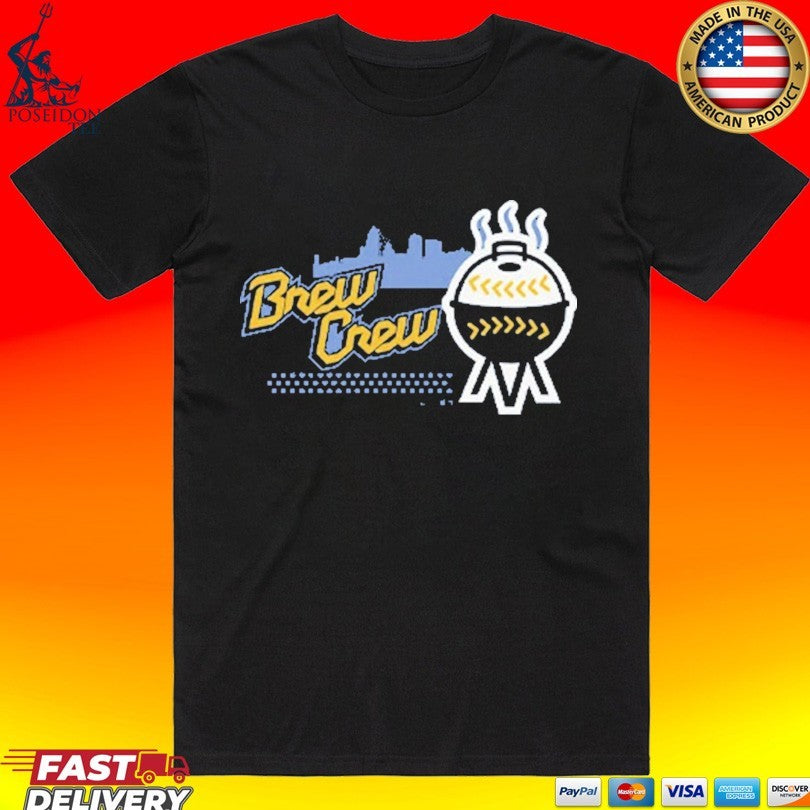 Milwaukee Brewers Brew Crew Baseball - Adult & Kids T-Shirts, Sweatshirts & Hoodies apparel design preview 1
