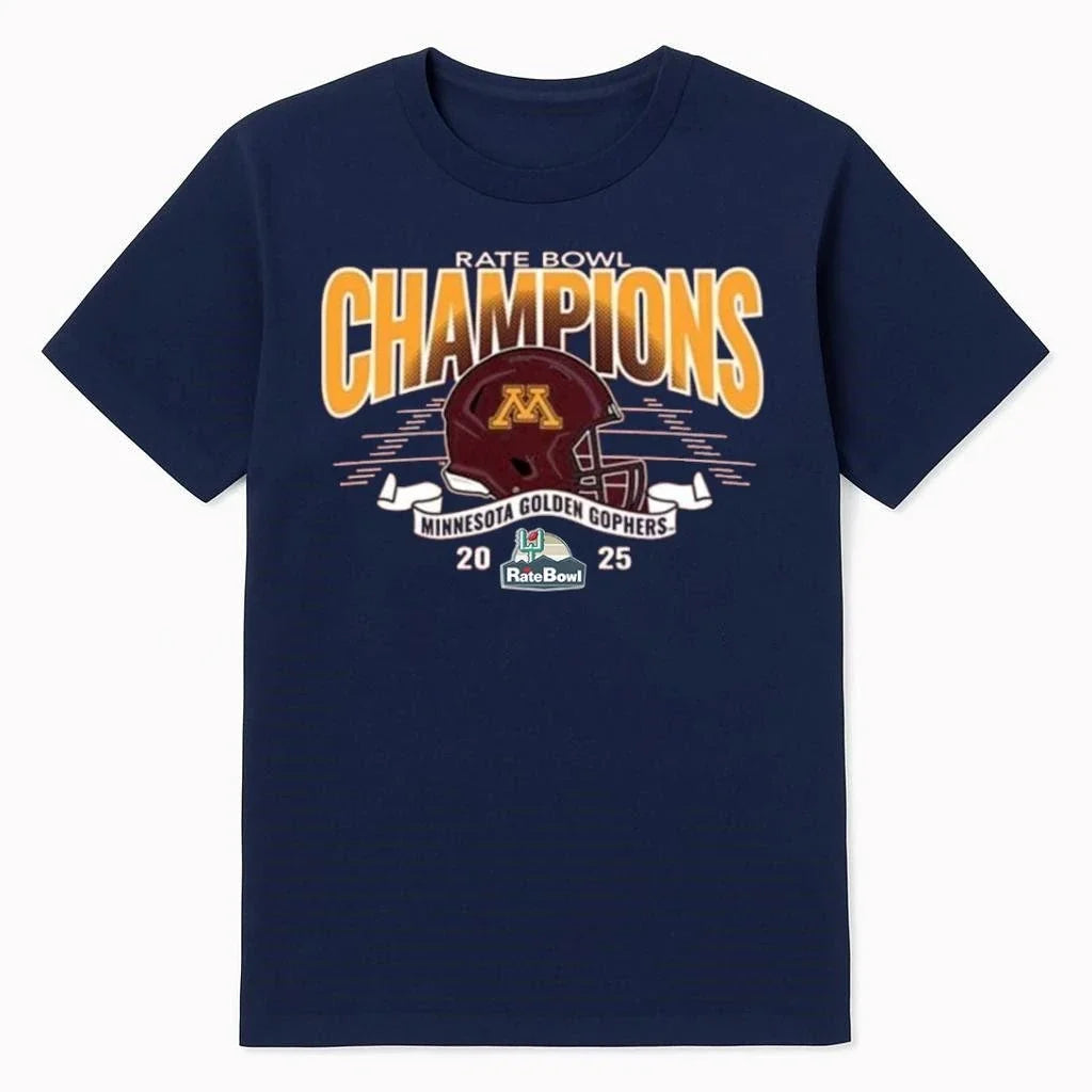 Minnesota Golden Gophers Blue 84 2025 Rate Bowl - Adult & Kids T-Shirts, Sweatshirts & Hoodies apparel design preview 1