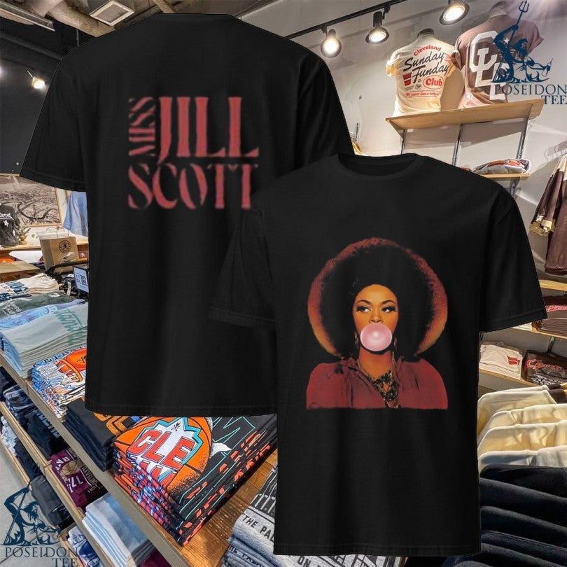 Miss Jill Scott Bubblegum Portrait - Adult & Kids T-Shirts, Sweatshirts & Hoodies apparel design preview 1
