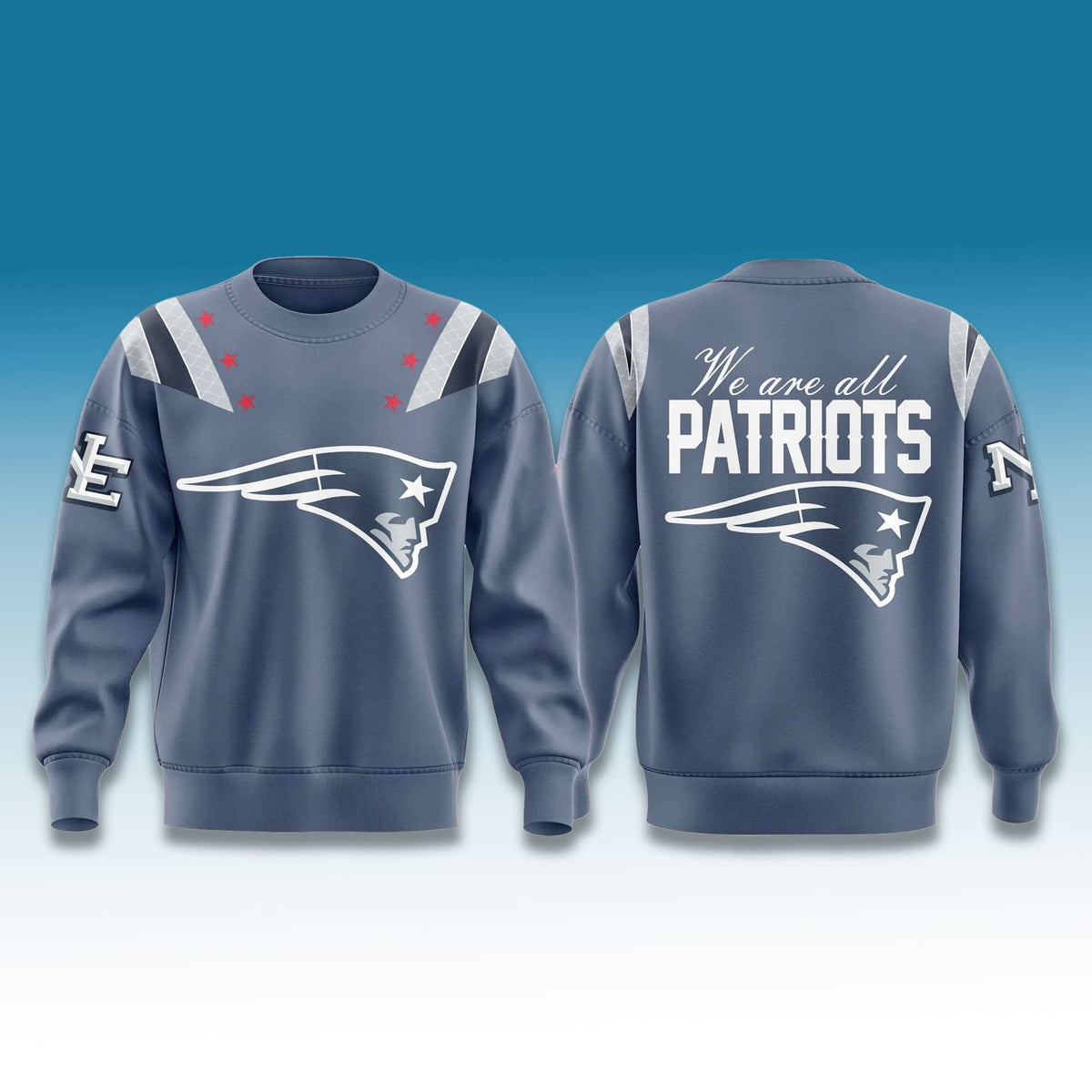 Patriot Rivalries Storm Blue 3D Sweater - Gift Idea product image
