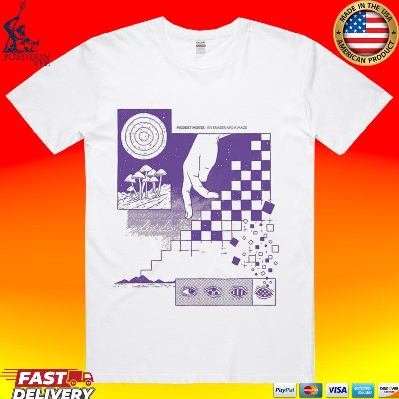 Modest Mouse An Eraser And A Maze Album - Adult & Kids T-Shirts, Sweatshirts & Hoodies apparel design preview 1