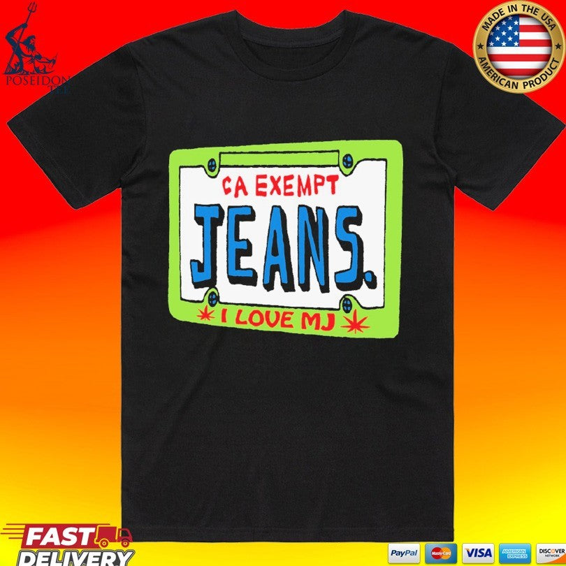 Mom Jeans Car Exempt I Love Mj Plate - Adult & Kids T-Shirts, Sweatshirts & Hoodies apparel design preview 1