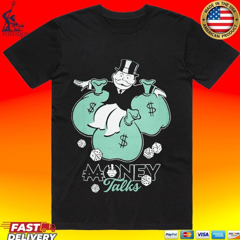 Monopoly Money Talks Roll The Dice - Adult & Kids T-Shirts, Sweatshirts & Hoodies apparel design preview 1