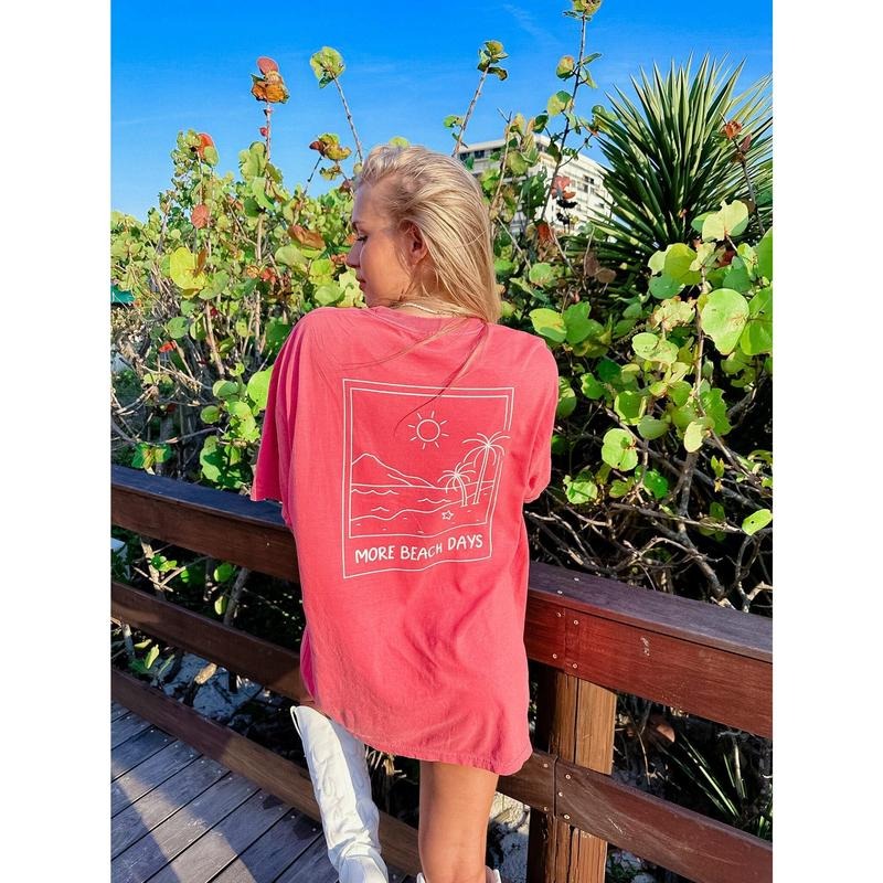 More Beach Days Sunset Summer Polaroid Picture Her - Adult & Kids T-Shirts, Sweatshirts & Hoodies apparel design preview 1