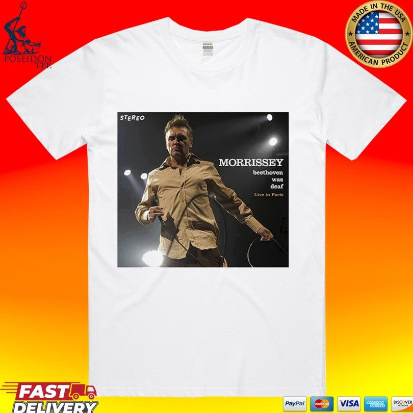 Morrissey Beethoven Was Deaf Live In Paris Reissue - Adult & Kids T-Shirts, Sweatshirts & Hoodies apparel design preview 1
