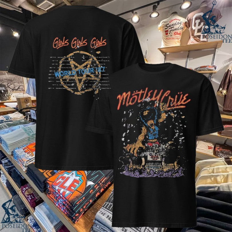 Mötley Crüe Allister King Kong Distress Raglan - Adult & Kids T-Shirts, Sweatshirts & Hoodies apparel design preview 1
