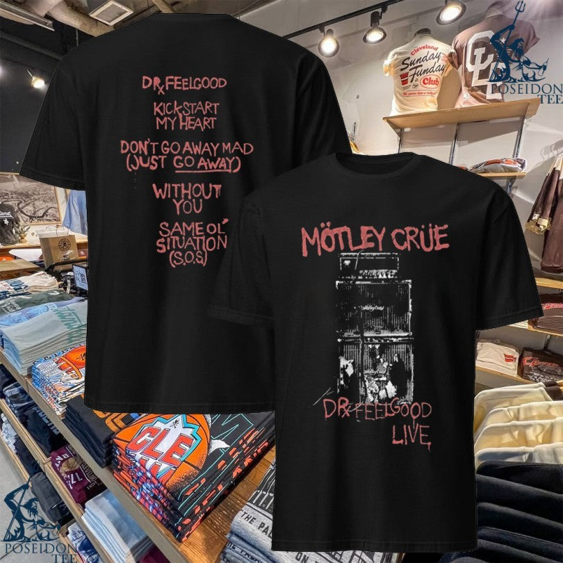 Mötley Crüe Dr. Feelgood Live - Adult & Kids T-Shirts, Sweatshirts & Hoodies apparel design preview 1