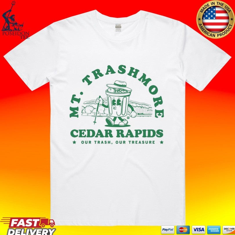Mt. Trashmore Cedar Rapids Our Trash, Treasure Can - Adult & Kids T-Shirts, Sweatshirts & Hoodies apparel design preview 1
