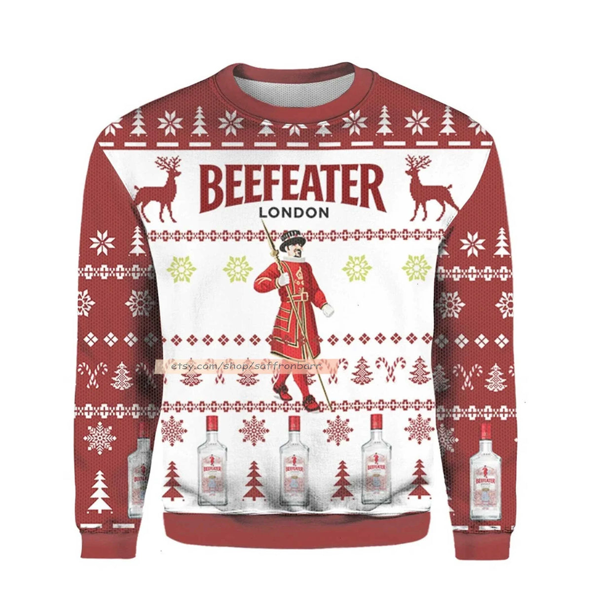 Beefeater london dry gin 3D Christmas Sweater - Holiday Gift product image 2