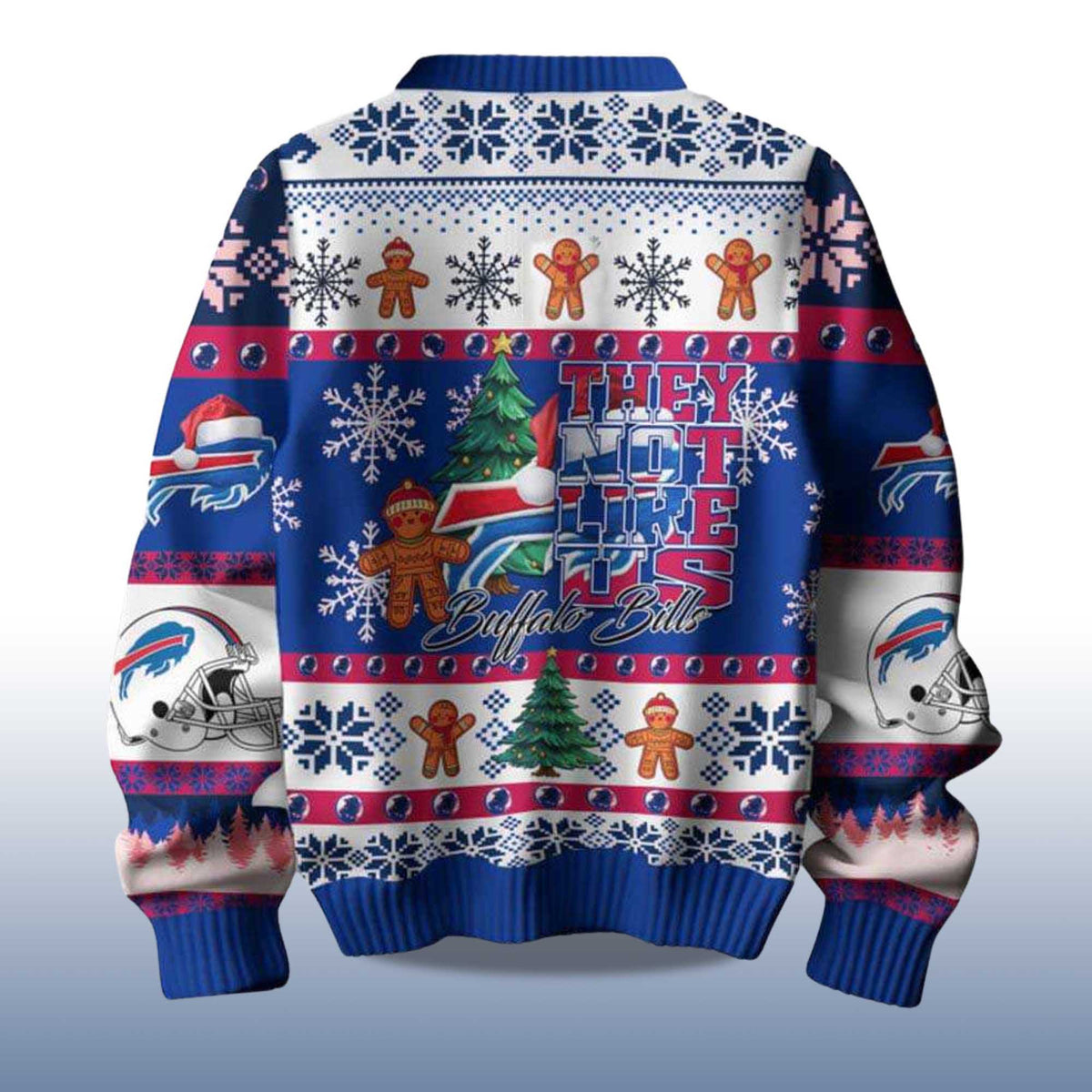 Buffalo Bills They Not Like Us Ugly Christmas Sweater - Holiday Gift product image 2