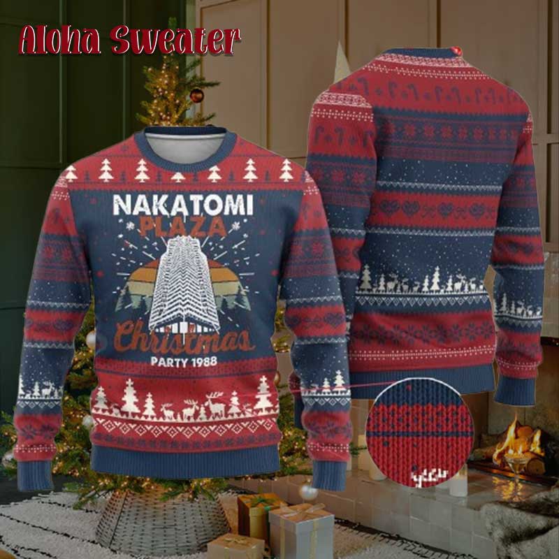 Nakatomi Corporation Christmas Party 1988 Ugly Christmas Sweater - Holiday Gift product image 2