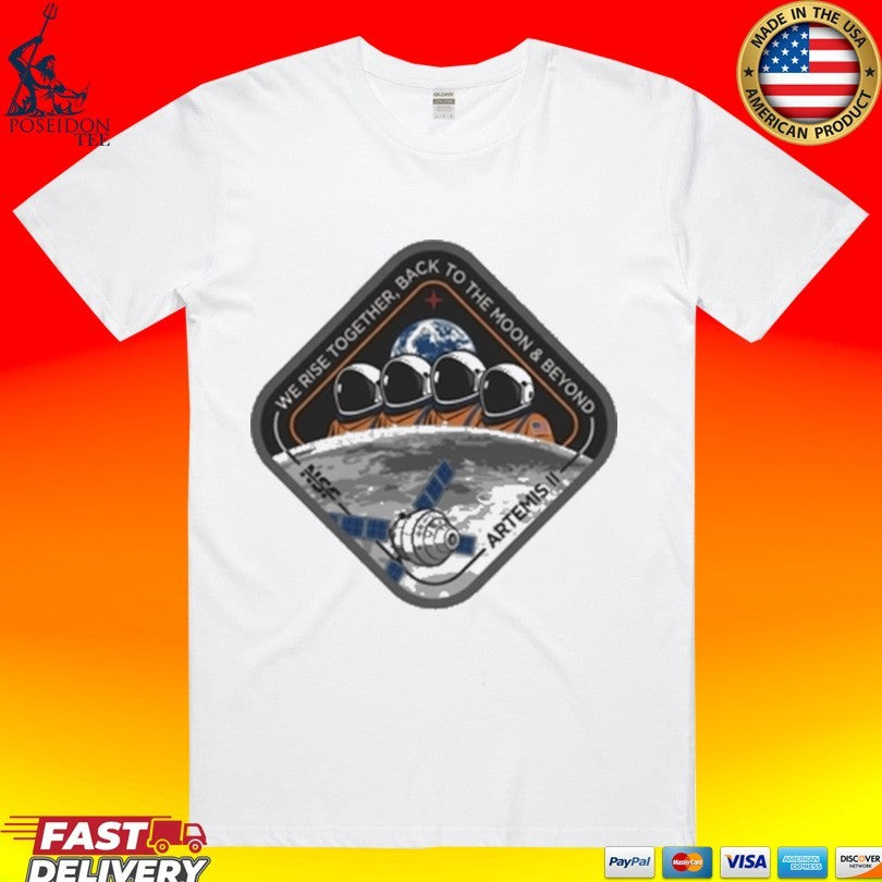 Nasa Space Flight Artemis Ii Mission - Adult & Kids T-Shirts, Sweatshirts & Hoodies apparel design preview 1