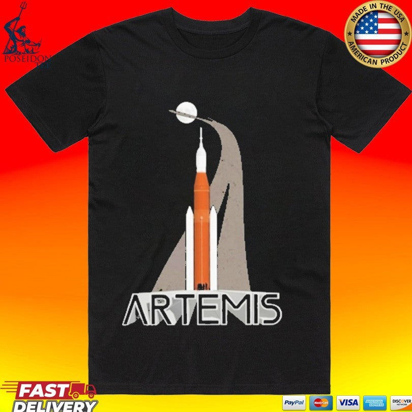 Nasa Space Flight Artemis II - Adult & Kids T-Shirts, Sweatshirts & Hoodies apparel design preview 1