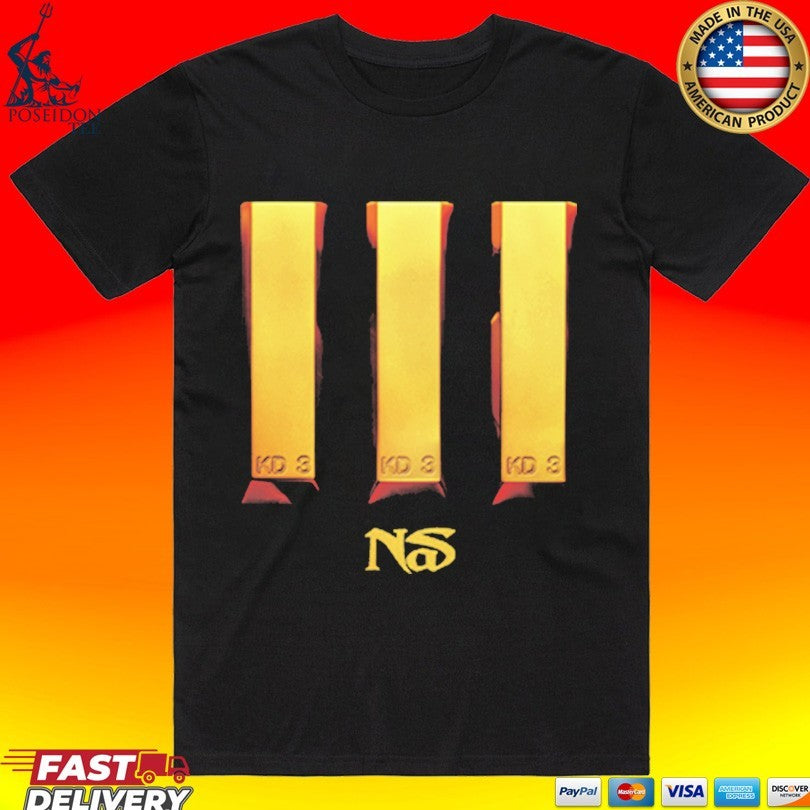 Nasir Jones Nas KDIII Gold - Adult & Kids T-Shirts, Sweatshirts & Hoodies apparel design preview 1