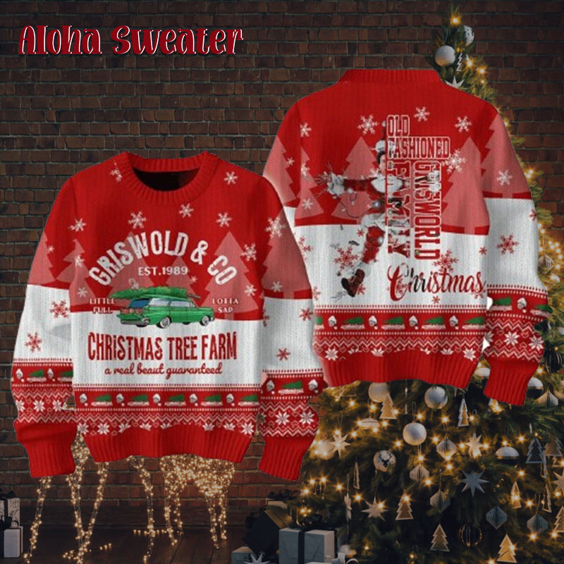 National Lampoon Christmas Vacation Old Fashioned Griswold Ugly Christmas Sweater - Holiday Gift product image