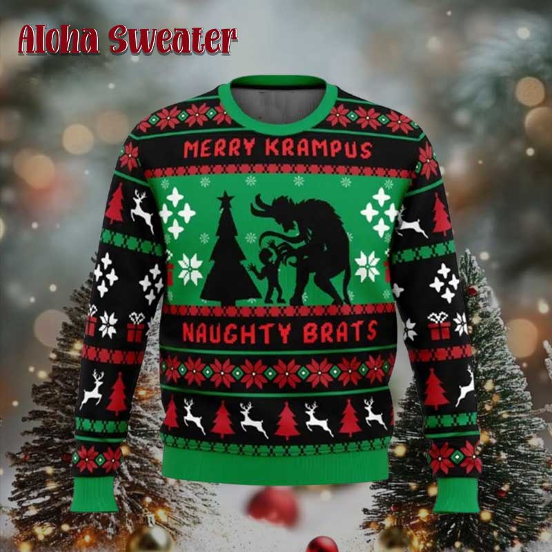 Ripple Junction Krampus Knit Ugly Christmas Sweater - Holiday Gift product image 3
