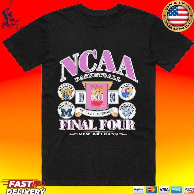 NCAA Basketball Final Four New Orleans 1993 - Adult & Kids T-Shirts, Sweatshirts & Hoodies apparel design preview 1