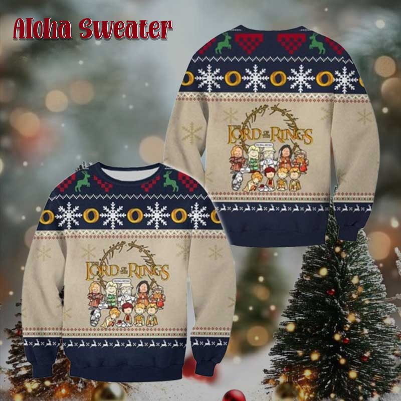 Neil Santa Clause Lotr Lord Of The Rings Ugly Christmas Sweater - Holiday Gift product image