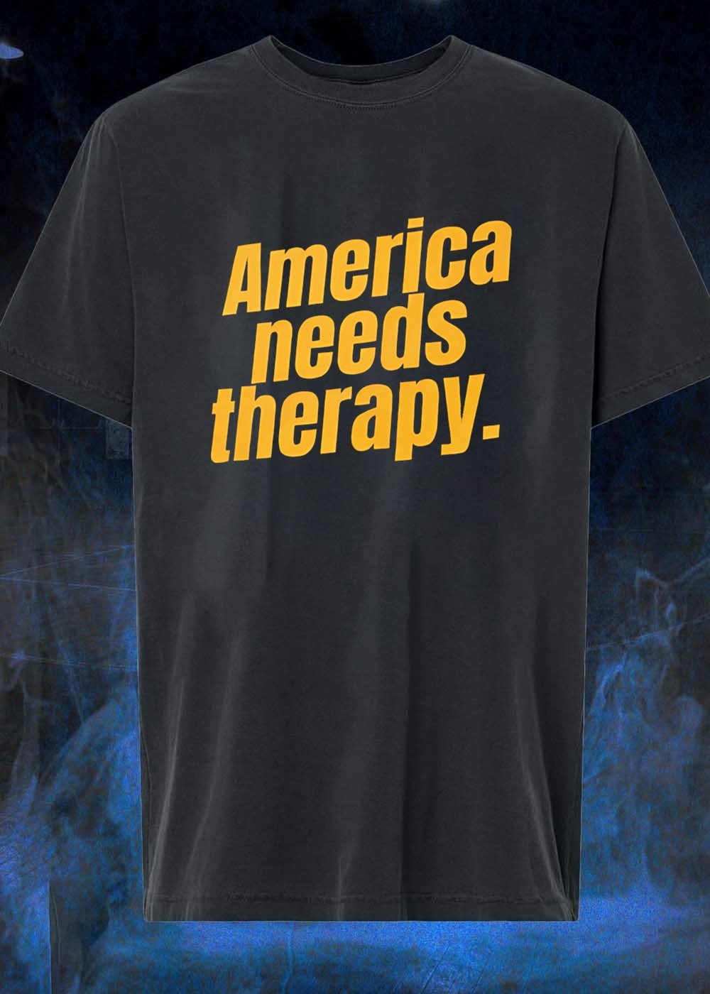 America Needs Therapy Brown - Adult & Kids T-Shirts, Sweatshirts & Hoodies apparel design preview 1