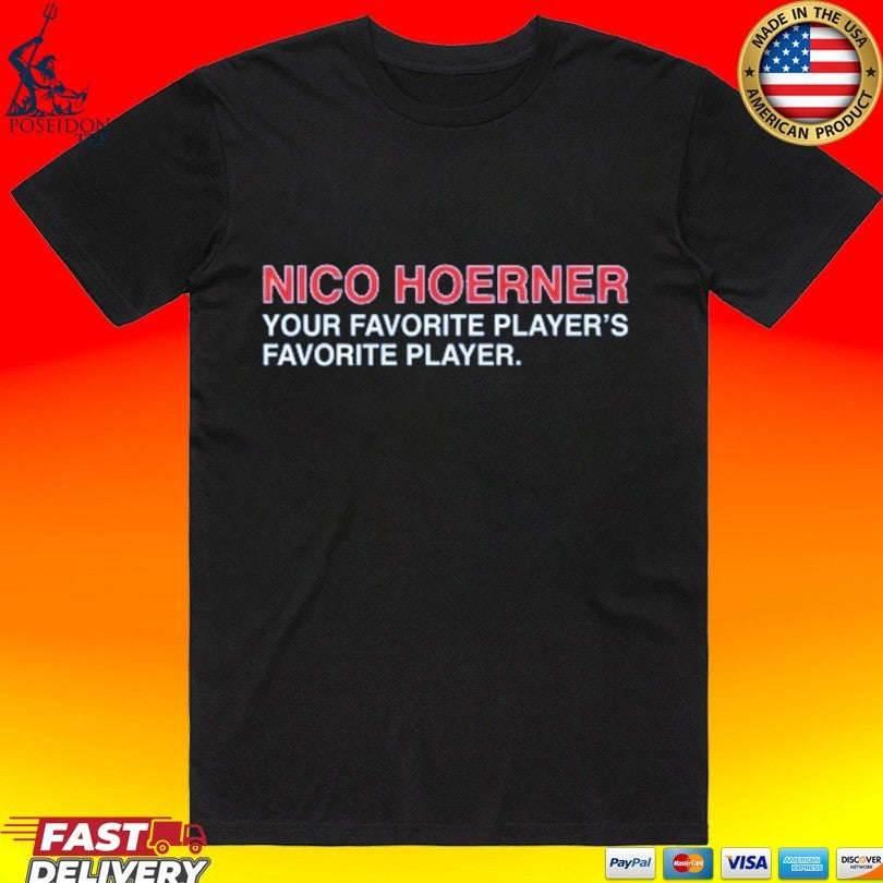 Nico Hoerner Your Favorite Player's Player - Adult & Kids T-Shirts, Sweatshirts & Hoodies apparel design preview 1