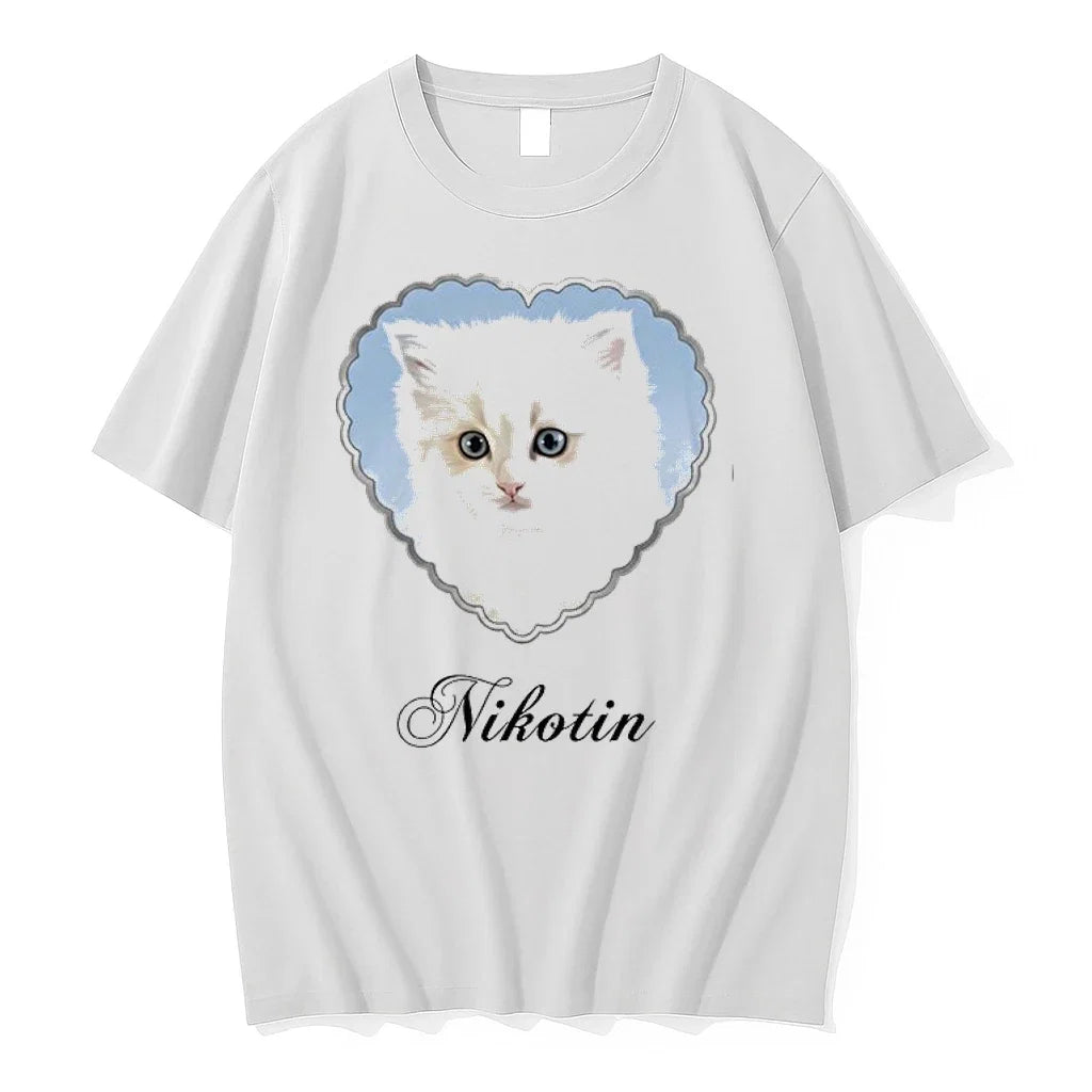 Nikotin Kitten Heart 0 Sweater - Adult & Kids T-Shirts, Sweatshirts & Hoodies apparel design preview 1