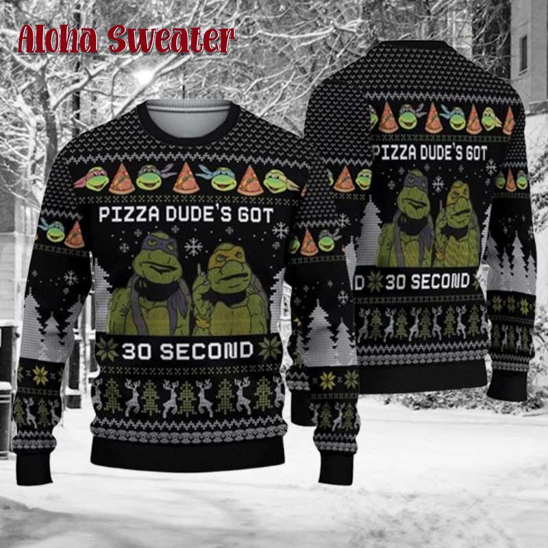 Vintage Mutant Ninja Turtles Ugly Christmas Sweater - Holiday Gift product image 5