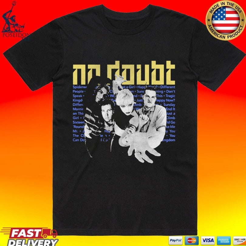 No Doubt Tragic Kingdom Tracklist - Adult & Kids T-Shirts, Sweatshirts & Hoodies apparel design preview 1